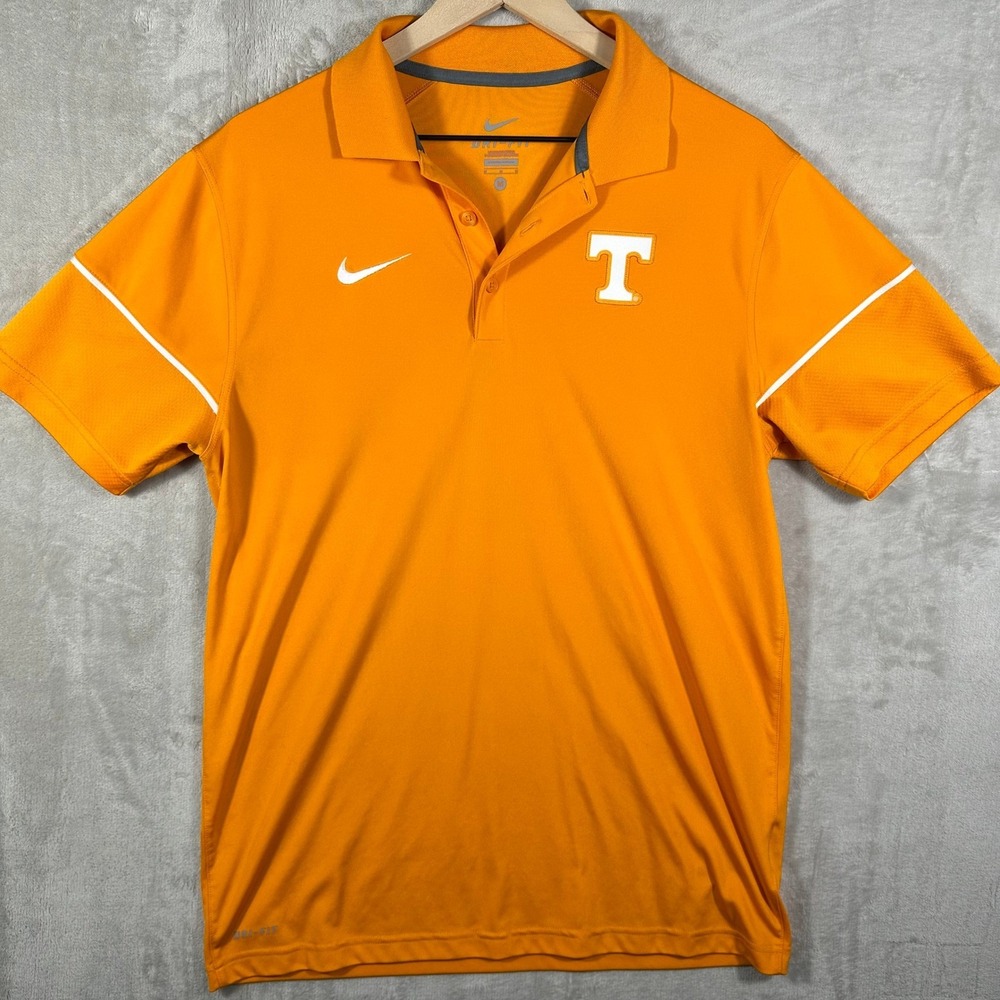 Nike Dri-FIT Tennessee Volunteers Polo Shirt Mens M Orange Short Sleeve NCAA - Picture 2 of 7